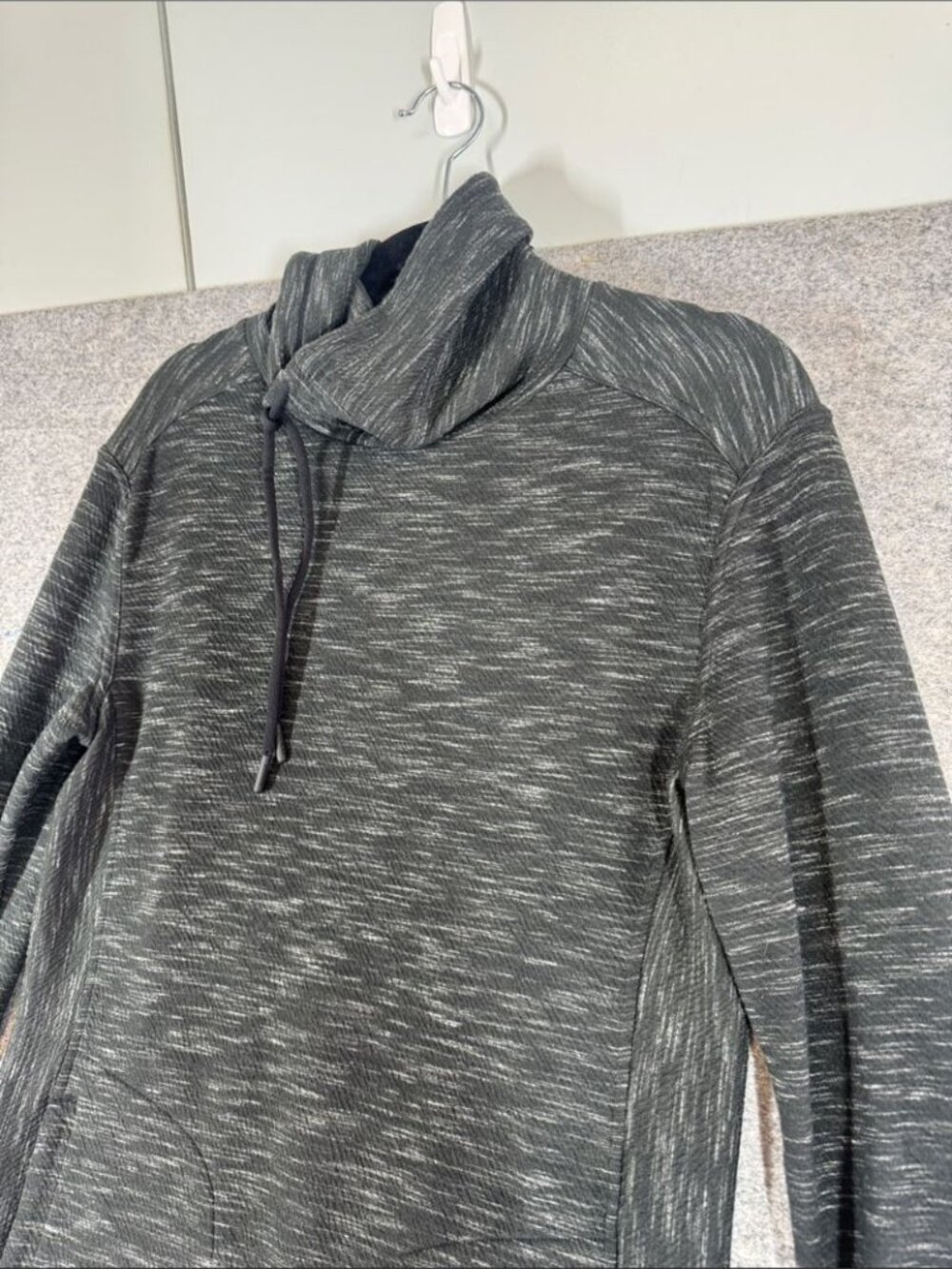 Prana Women’s Heathered Grey Sweatshirt Dress Travel Active Outdoors Small - Picture 3 of 15